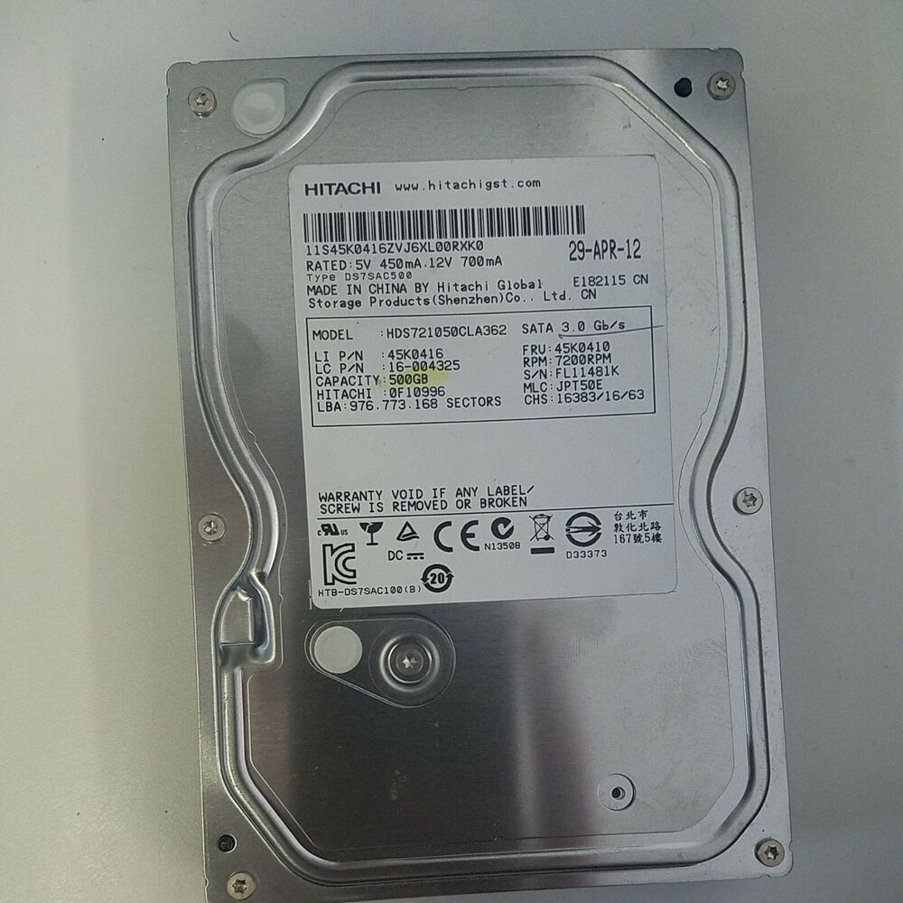 Hitachi  HDS721050CLA362 500GB Internal 7200RPM 3.5"